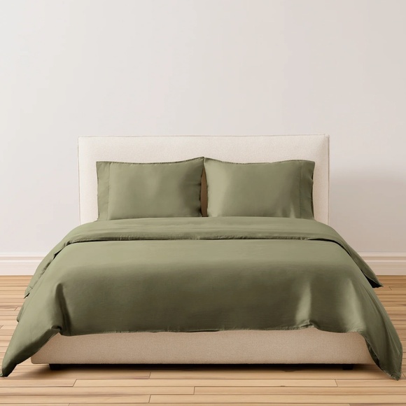 Buffy Breeze Eucalyptus Duvet Cover, Full/Queen, Moss - Picture 2 of 6